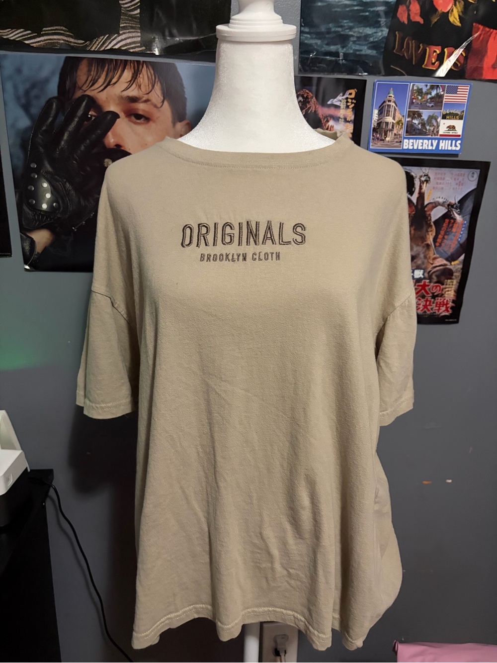 Brooklyn Cloth Beige 'ORIGINALS' Graphic Short Sleeve Tee